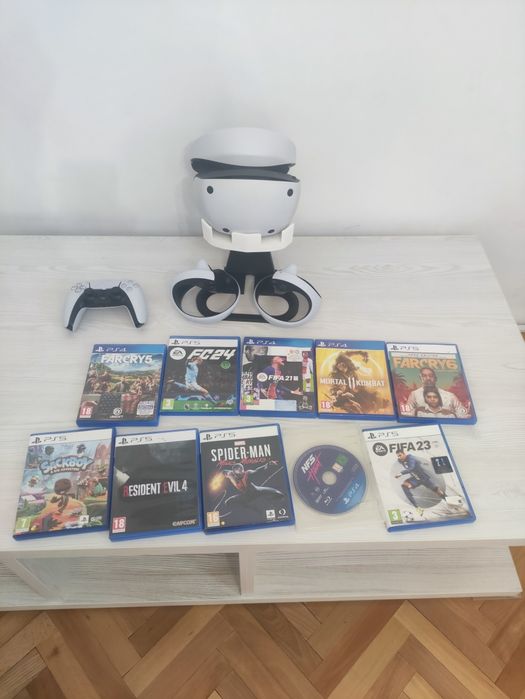 Vand ps5 base + psvr2 cu jocuri si cont