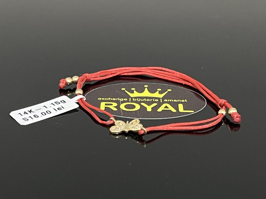 Bijuteria Royal CB : Bratara copil snur aur 14k 585  1,15 gr