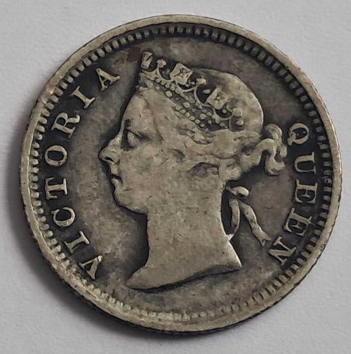 Hong Kong, 5 Cents 1891 Victoria