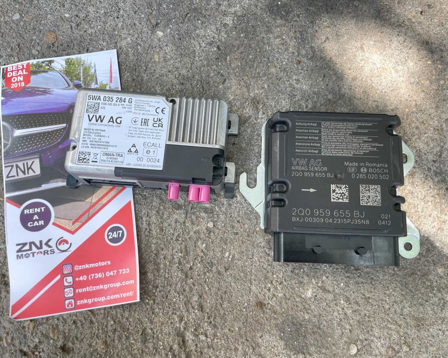 VW Taigo - plansa de bord - set centuri de siguranta - kit airbag