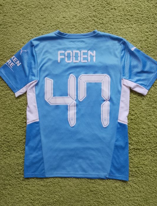 Tricou Fotbal Manchester City #47 Foden 2021/22 Home