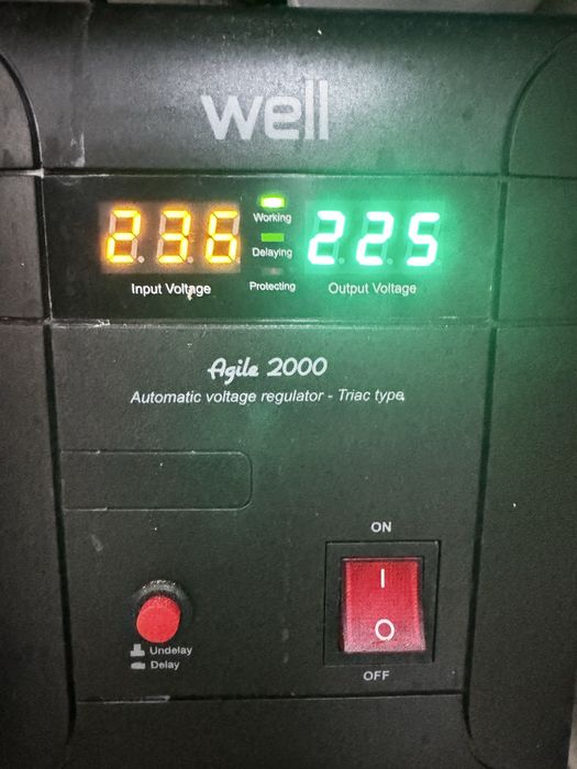 Stabilizator Automat De Tensiune Well Agile 2000va 1400w
