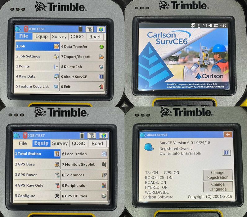 Trimble TSC3  cu Survce 6, Surveypro 6, Fieldgenius 12, SAU ACCESS