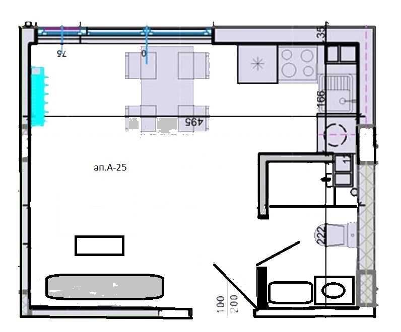 Продава се Едностаен апартамент в Пловдив, Тракия - 33 кв.м за 1654 €/кв.м - Снимка #4