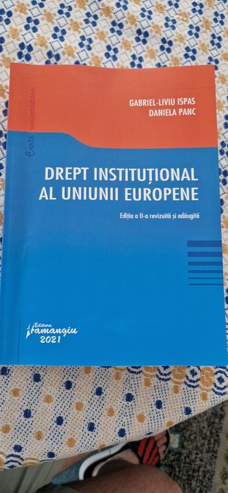 Vand carte dreptul institutional al uniunii europene