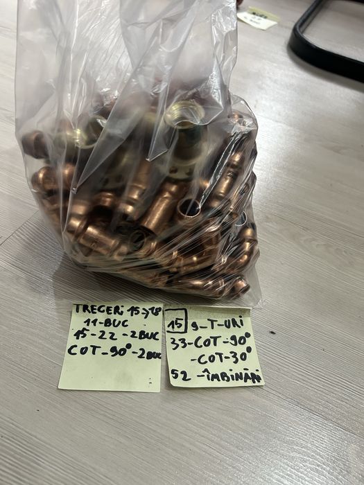 Fitinguri cupru  pentru presa de sertizare