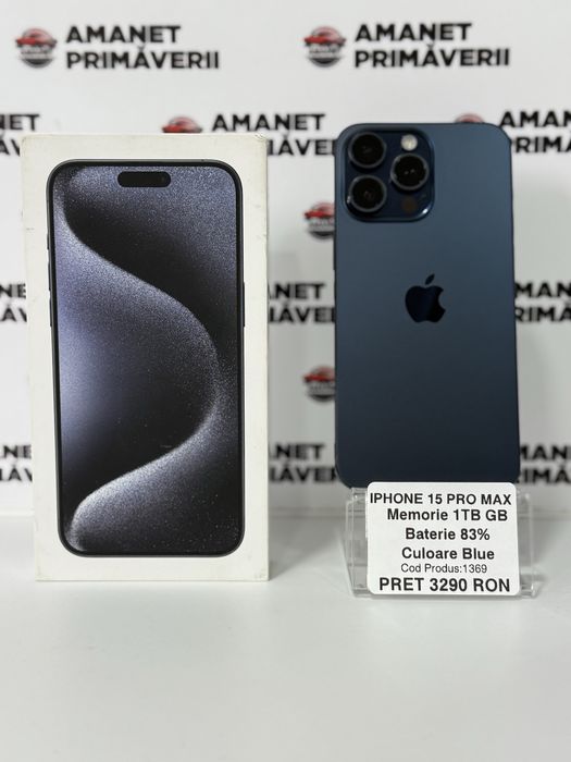 Iphone 15 PRO Max 1TB Impecabil 83% Baterie