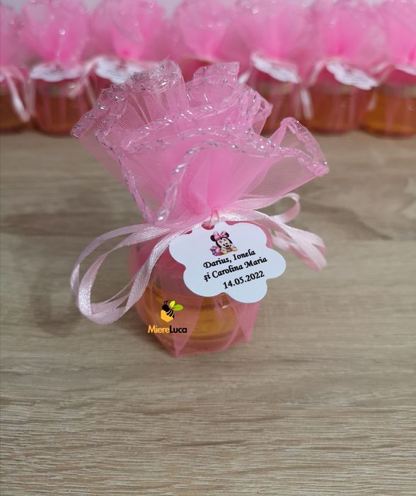 Marturii dulci cu miere pentru nunta si botez