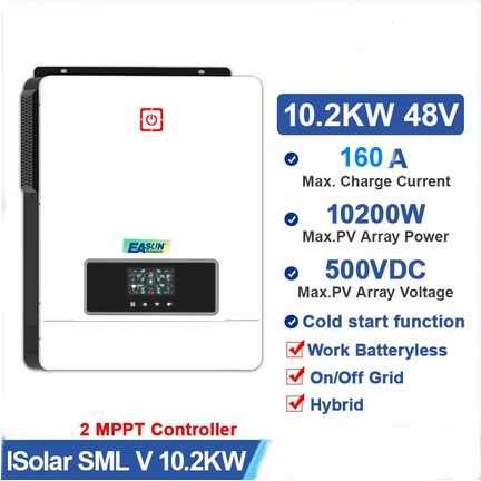 Invertor solar 10,2KW Dual Mppt WiFi Hybrid