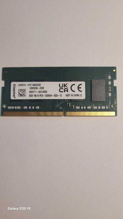 Memorie sodimm Kingston 8GB 1Rx16 DDR4 3200MHz = produs nou/sigilat