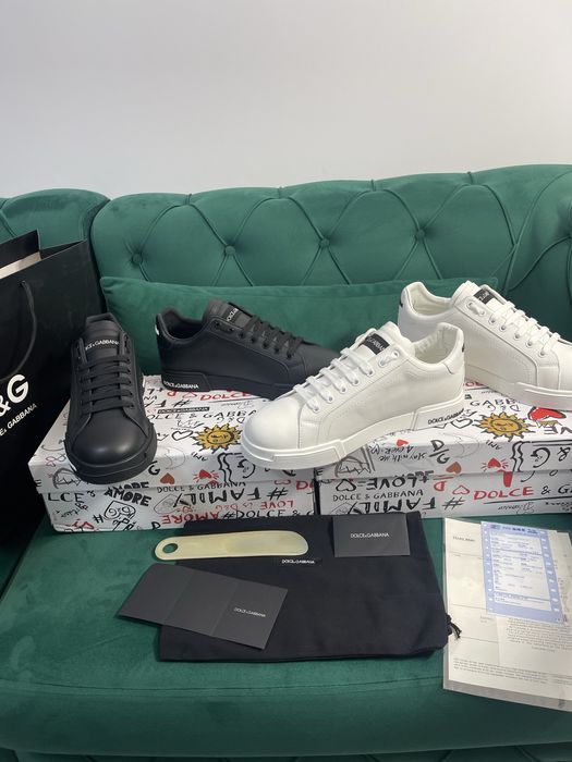 Adidasi Dolce Gabbana piele naturala 100% Full Box colectie noua