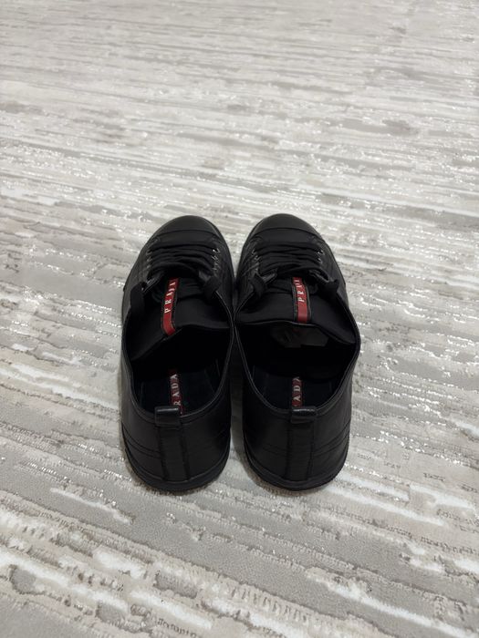 Кожаные кроссовки Prada Linea Rossa (Оригинал)
