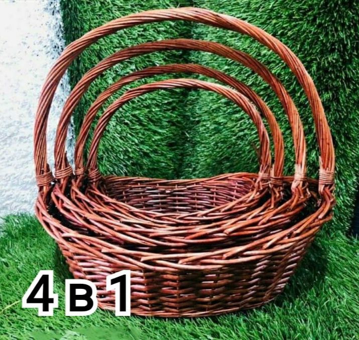 Корзины плетённые подарочные