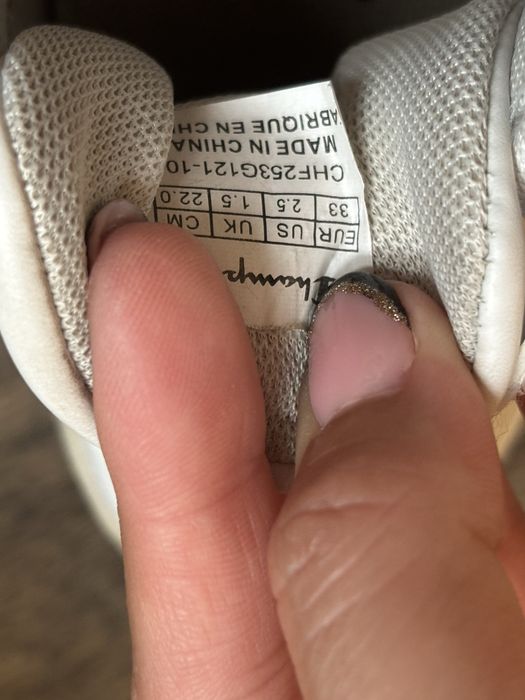 Бели маратонки Champion за момиче и сандали Zara 33 номер