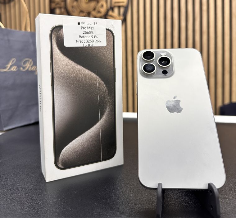 Iphone 15 Pro Max 256Gb / Natural Titanium / Factura & Garantie