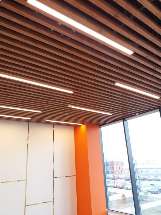 Кубообразный реечный потолок