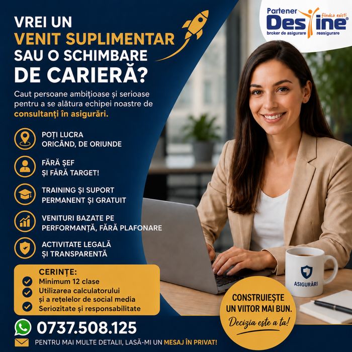 Asigurari (RCA, CASCO, locuinta) si vacante - RATE fara dobanda