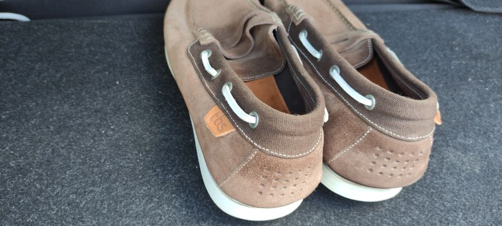 Туфли замшевые коричневые