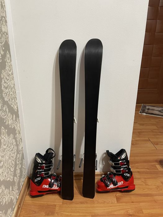 Schiuri copii 90 cm atomic cu clapari set skiuri