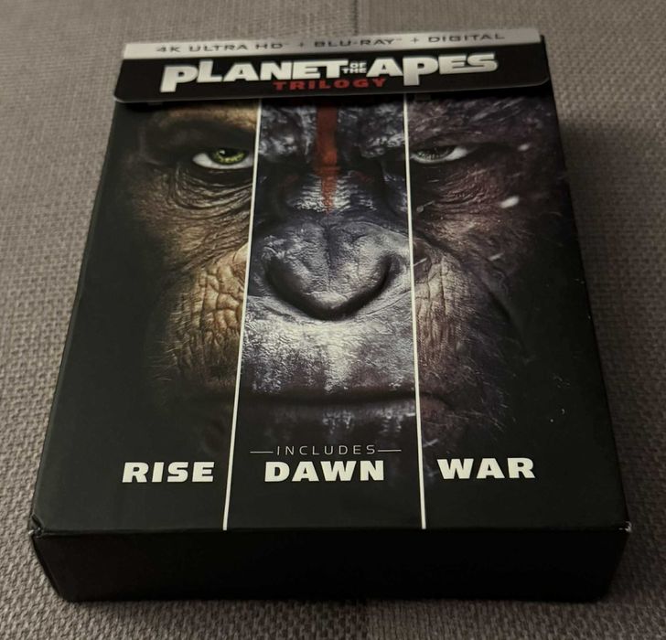Trilogia Planet of the Apes 4K Ultra HD Blu-ray + Poster Ca Noi
