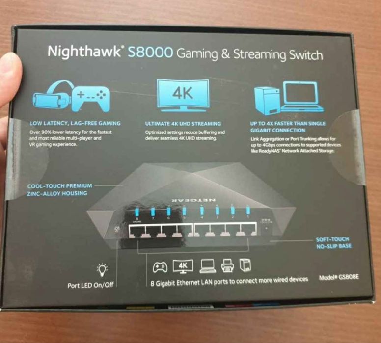 Продавам Gaming & Streaming Switch Modem Nigthawk Netgear