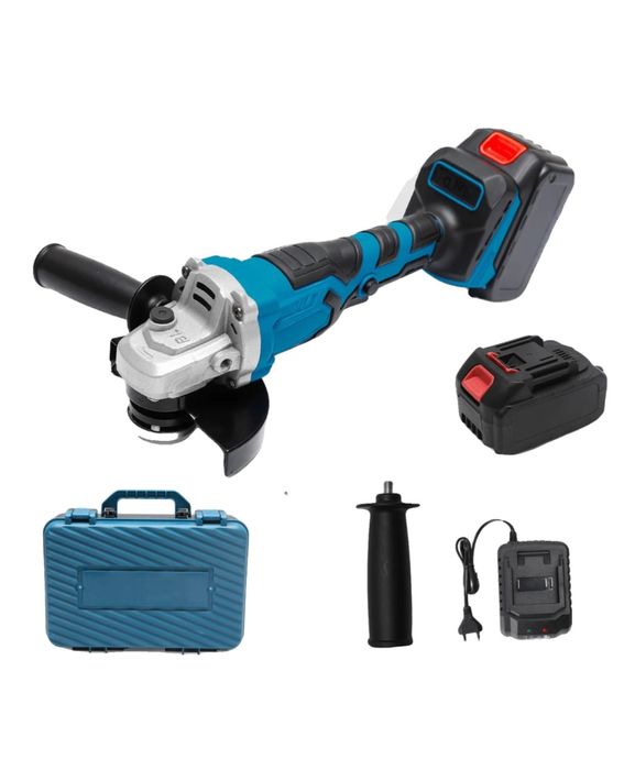 Polizor unghiular, motor fara perii, 3 viteze, cu 2 baterie, 1500W ~ Promotie ‼️