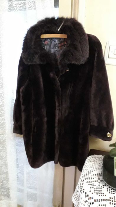 Haina NOUA blana naturala mas.48-50 XXL medie MOV merinos molton