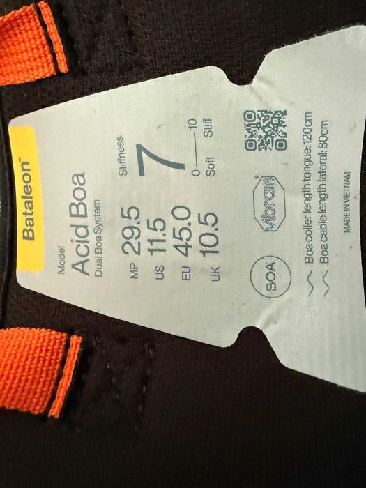 boots bataleon acid mondo 29,5 europa 45 29.5 mondo