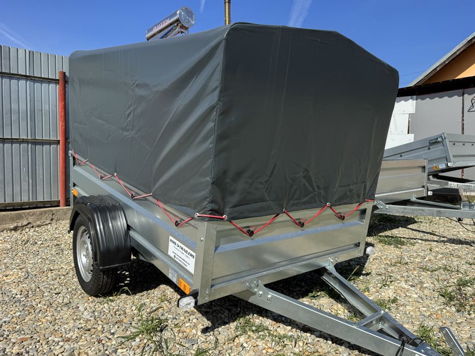 Remorcă nouă cu prelată 750 kg, dimensiuni 205x125x100 cm, RAR efectuat, posibilitate RATE‼️