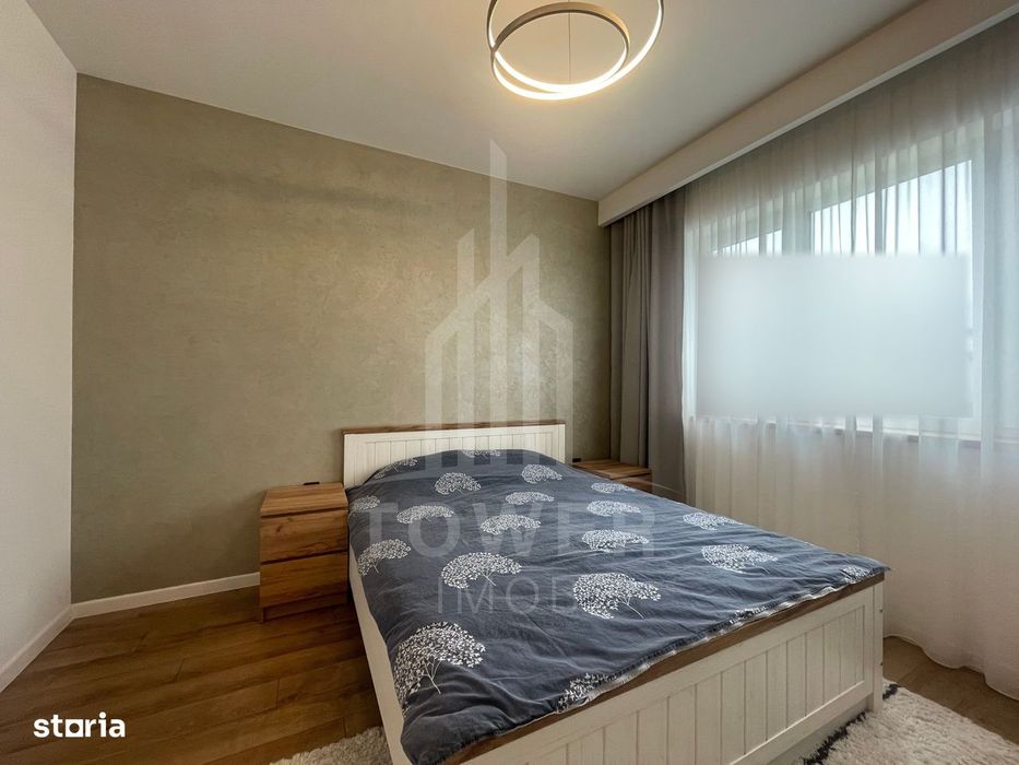 Apartament 2 camere decomandat,et 1-55mp,mobilat,6mp balcon,zona Brana