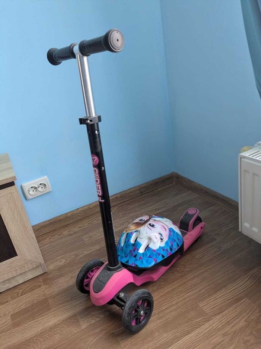 Trotinetă Y-Volution Y Glider XL + Cască Protecție Disney Frozen