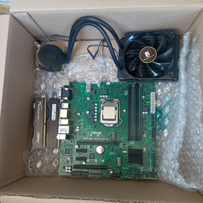 Vând kit i5-6600K | ASUS Q270M | 16GB DDR4 HyperX | AIO Lichid - SAU SCHIMB 64GB DDR4 ECC