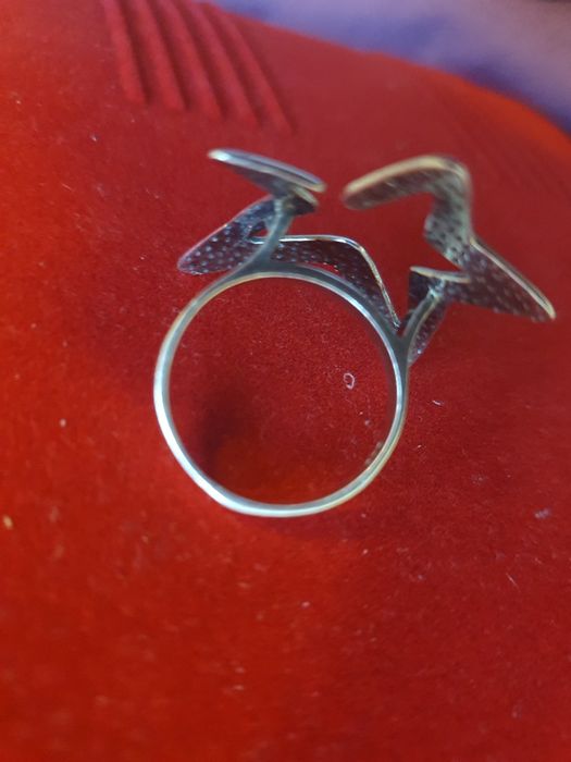 Inel stea argint 925