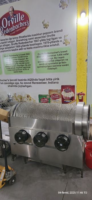 American Popcorn i/ch liniyasi sotiladi. Попкорн аппарат aparat

Barc