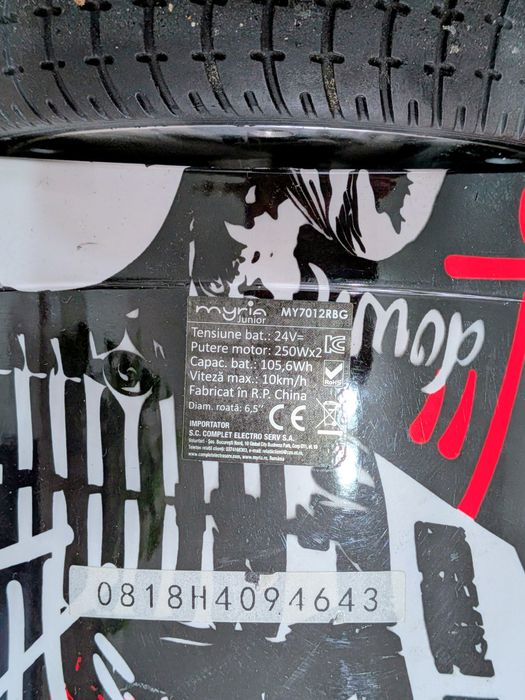 Hoverboard Myria My7012rgb Junior 6.5 Inch Graffiti