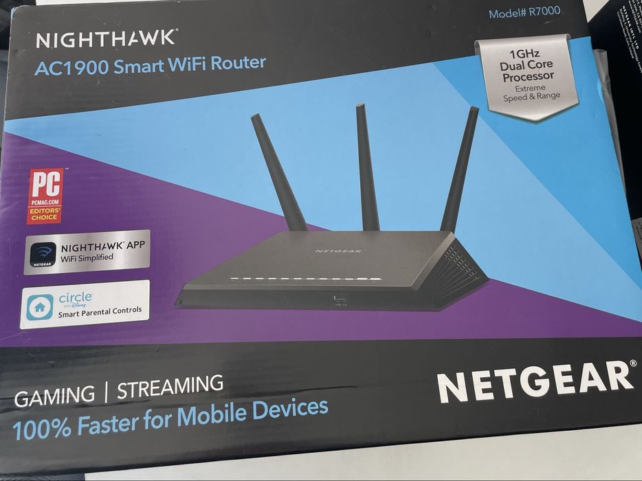 Продавам Gaming & Streaming Netgear рутер и Switch Modem Nigthawk Netgear