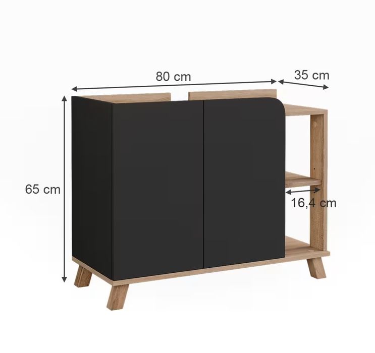 Шкаф за подмивка 80см 9016