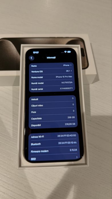 iphone 15 pro max 256GB