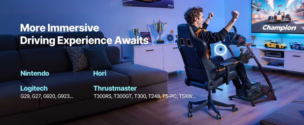 Стойка за Волан Sim Racing Stand Logitech Thrustmaster Оригинална Vevor®