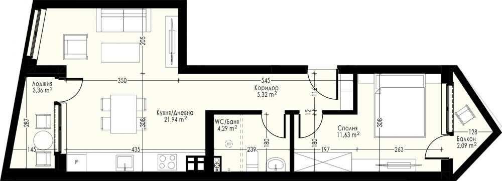 Продава се Двустаен апартамент в Варна, Възраждане 4 - 77 кв.м за 986 €/кв.м - Снимка #1