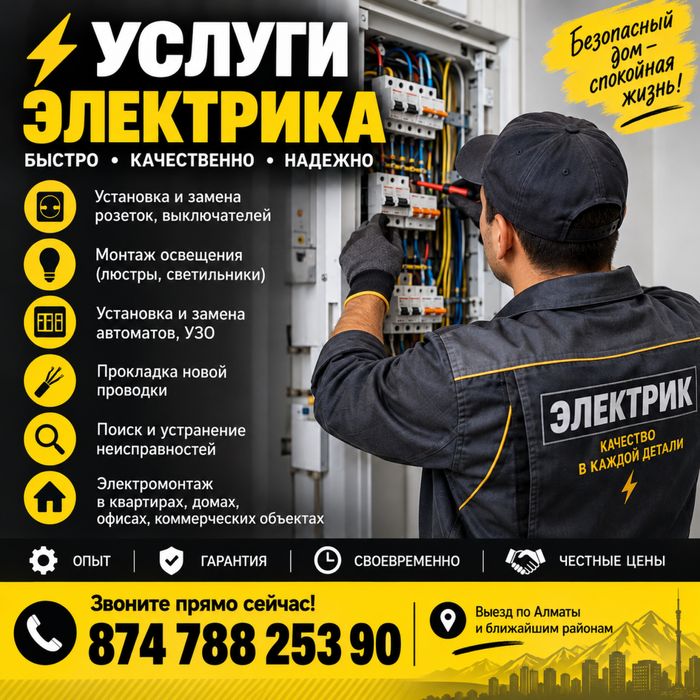 Электрик 24/7 работаем