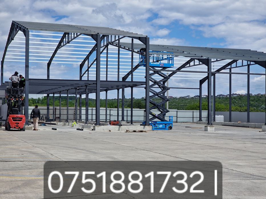 Structuri metalice de tip hale, depozite, saivane și spații comerciale