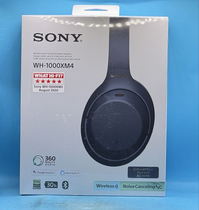 НОВО!!! Безжични слушалки Sony WH-1000XM4, Noise canceling, 30 часа