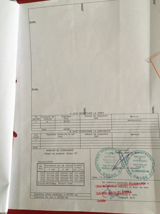 Teren de vinzare Gradistea jud Ilfov