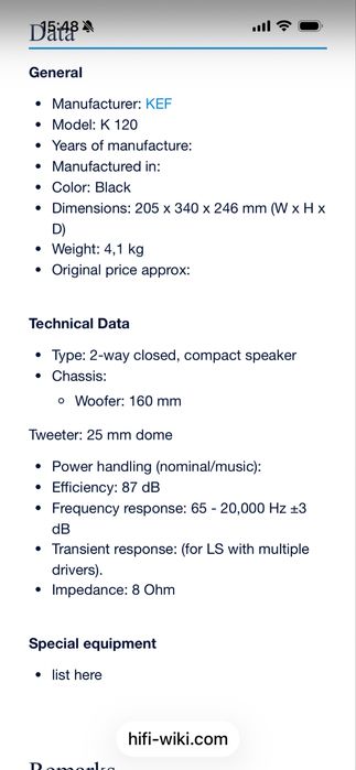 Boxe de raft kef k120