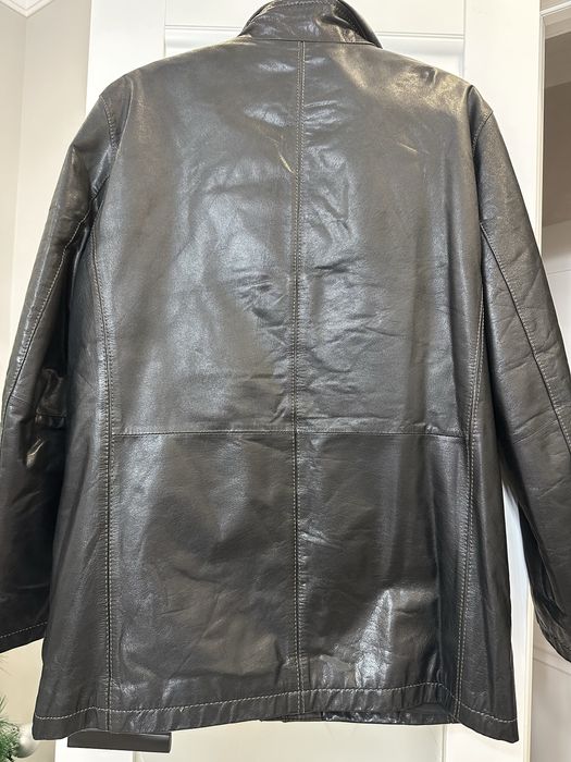 Кожаная куртка воротник норка