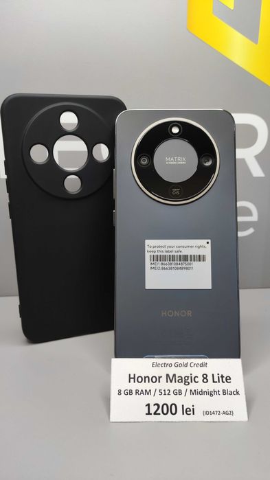 Honor Magic 8 Lite Midnight Black/8GB RAM/512GB ID1472-AG2