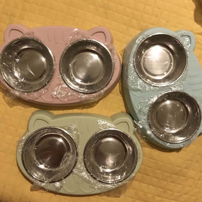 Миска для кошек,двойная