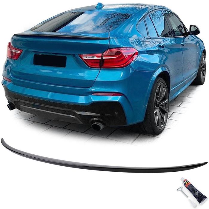 Спойлер лип за багажник – BMW X4 F26 (2014-2018), черен гланц, бмв