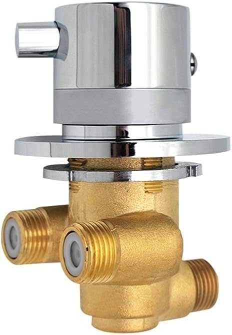 Термостатичен смесител за душ, 3-пътен, месинг, 30–50°C